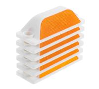 YARNOW Catarifrangenti Stradali 6 Pezzi Rettangolari per Marcatori di Guida e Segnali Riflettenti su Asfalto per Vialetti e Divisori Stradali Auto e Camion