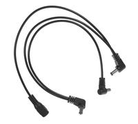 YARNOW Cavo di Alimentazione Resistente e Qualità Sonora Chiara per Effetti Chitarra 9v Connettore a Gomito Nero per Pedaliera e Collegamenti Professionali