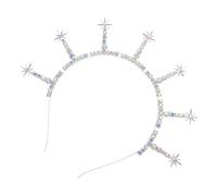 YARNOW Cerchietto e Design Resistente Bohemien Corona a Stella a Sei Punte in Lega Strass Colorati, Vestibilità Confortevole per Feste e Festival