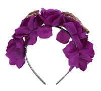 YARNOW Cerchietto Halloween Scheletro Donna con Artificiale Rosa e Artiglio Fantasma Accessorio Cosplay per Festa e Costume Bambina Decorazione Capelli Resistente e Riutilizzabile