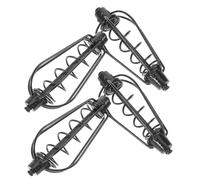 YARNOW Cestino Porta Esca in Rame Molla a Pressione, Gabbia Esca da Pesca Aperta, Set da 4 unità per Pesca al Ciprinide all'Aperto, Attrezzatura Portatile