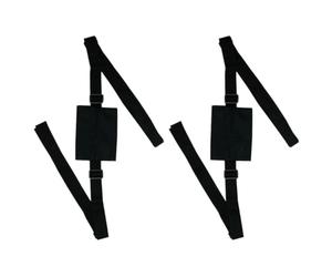 YARNOW Cinghia Porta Tappetino Yoga Oxford 600d Nero, Resistente e Multiuso, 2 Pezzi per Esercizi e Picnic