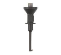YARNOW Clip a gancio per test multimetro - Pinza a pinza per circuiti integrati con spina da 2 mm, per test di circuiti elettrici, mini clip a molla per punti di difficili, nera