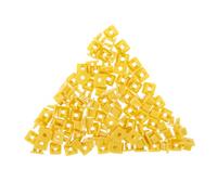 YARNOW Clip di Fissaggio Protezione Motore per Paraurti Auto 100 Pezzi in Plastica Gialla e Supporto Porta Targa Compatibile Vari Modelli