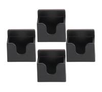 YARNOW Clip per Microfono Cb 4 Pezzi in Pvc Nero, Supporto Adesivo Leggero per Montaggio a Parete, per Interni Auto e Spazi Esterni