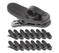 YARNOW Clip per Microfono in Plastica 15 Pezzi, Morsetto per Cavo Microfono Piccolo e Leggero, Supporto per Filo Auricolari per Riunioni e Presentazioni