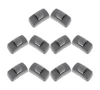YARNOW Clip per Visiera Parasole Interna Auto in Abs Resistente, Set 10 Pezzi Grigio Compatibile con Modelli Golf, Gancio di Fissaggio per Sostituzione Aletta Parasole e Guida