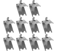 YARNOW Clip Resistente e Sicura in Acciaio Inossidabile Mensole e Frigorifero 10 Pezzi Design a Coda di Rondine Curvata Espositori e Congelatori