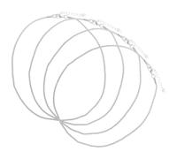 YARNOW Collana Donna 4 Pezzi Design Elegante in Lega Argento, Catena a Corda Lucente Gentile sulla Pelle per Occasioni Casual e Formali