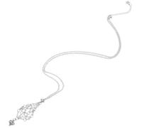 YARNOW Collana Porta Cristalli Ciondolo a Cuore in Rete, Gabbia Porta Pietre Vuota Resistente per Donna, Accessorio Versatile per Collane Pendenti e Pietre Naturali