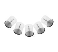 YARNOW Contenitori per CD e Dvd Trasparenti da 5 Pezzi, Custodie in Plastica Rotonde per Archiviazione Fino a 100 Dischi, Organizer Resistente per Casa e Ufficio