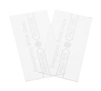 YARNOW Copertura Interruttore di Lastre Resistenti al Fuoco 2 Unità, Pannello di Ricambio per Dispositivo di Allarme Manuale a Rottura Lastre, Protezione Trasparente per Sistemi