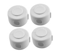YARNOW Copri Pomolo Discreto e Presa Confortevole per Sicurezza Protezione Bianca 4 Pezzi in Pp Sicuro Design per Maniglia Porta Ragazzo Ragazza