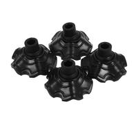 YARNOW Coprigambe per Mobili 4 Pezzi in Plastica Nera, Protezione Antiscivolo Facile da Indossare, Adatta per Gambe di Mobili e Sgabelli Diametro 13mm, per Camera da Letto Stili multipli