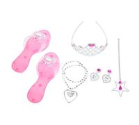 YARNOW Costumi Da Per Include Scarpe Con Coroncina e Collana Per Cosplay Compleanni e Feste Per Piccole Fate