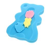 YARNOW Cuscino in Spugna Antiscivolo per Bagno Bambino Bambina Supporto per Collo e Spalle, Morbido e Spesso per Bagnetto Protetto Blu
