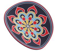 YARNOW Cuscino per Ciotola Sonora a Tema Religioso Mandala Tappetino per Ciotola da Meditazione Grande Supporto Decorativo per Campane Tibetane Antiscivolo e Protettivo per Uso in