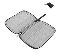 YARNOW Custodia da Viaggio per Cinturini Orologi Organizer Compatto Scomparti per 10 Cinturini Protezione Antigraffio in Pelle PU Nera per Viaggi e Trasporto Quotidiano