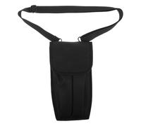 YARNOW Custodia per microfono wireless per a due microfoni wireless - Borsa portatile per riporre microfoni a mano, ideale per karaoke, canto e feste, colore nero.