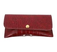 YARNOW Custodia Portaocchiali Rigida in Cuoio Rosso, Effetto Coccodrillo | Occhiali da Sole e Vista, Stile Creativo e Fashion, Pratica per Mantenere Tutto Pulito