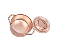 YARNOW Decorazione mini pot pentola da cucina in miniatura mini giocattolo mini pentola mini utensili da cucina piccola pentola da cucina roba in miniatura lega Golden