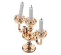 YARNOW Del Supporto a Di Candela Arredamento Titolari Titolare Decorativo Piccolo Portacandele a Colonna Accessori Nozze Roba in Miniatura Gomma Morbida Golden