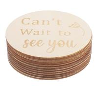 YARNOW Dischi Settimanali di Gravidanza in Legno Bifacciali 11 Pezzi, Cartoline Settimanali per Ragazzo Ragazza per Foto e Decorazioni Cameretta, Accessori per Ricordo Viaggio