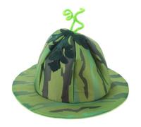 YARNOW Divertente cappello hawaiano: cappello a forma di anguria - a secchiello per frutta - Accessori per travestimenti tropicali per feste a tema luau e spiaggia.