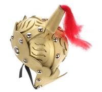 YARNOW Elmo da Antico per Casco Storico da Soldato in Plastica Rigida Dorata Accessorio per Cosplay Spettacoli Teatrali e Feste a Tema Halloween Colore Casuale Colore Casuale