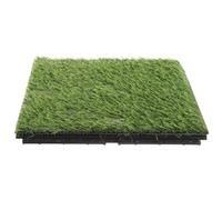 YARNOW Erba Finta Quadrata per Esterno in Materiale PE e Pp, Tappeto Prato Sintetico Realistico Verde, Decorazione per Giardino e Villa Senza Manutenzione