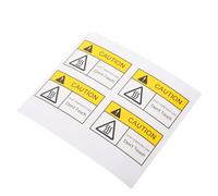 YARNOW Etichette di Avvertenza Superficie Calda 4 Pezzi Adesivi in Pvc Alta Temperatura per Prevenire Incidenti e Aumentare la Sicurezza