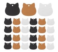 YARNOW Etichette Regalo in Carta Kraft a Forma di Gatto Spago Set da 300 Pezzi in Tre Colori per Bomboniere Artigianato Fai da Te e Decorazioni per Feste di Compleanno e Natale