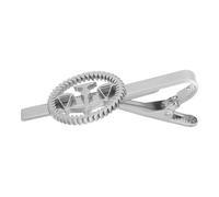 YARNOW Fermacravatta Uomo Argento Scala della Giustizia Fibbia in Acciaio Inossidabile Resistente Presa Salda per Cravatte Bordi Levigati per Sicurezza Confezione Regalo per Avvocati