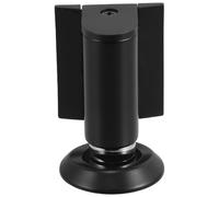 YARNOW Fermaporta e Materiale Morbido in Lega di Zinco Nero da Pavimento Design a Doppia Direzione Fermo per Porta Anticollisione per Garage e Hotel