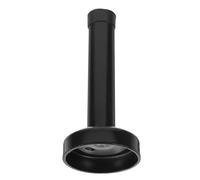 YARNOW Fermaporta in Acciaio Inox 95mm Paracolpi Nero per Pareti, Protezione Sicurezza Blocco Porta e Limitatore Apertura per Ufficio e Casa