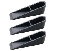 YARNOW Fermaporta in Silicone Nero 3 Pezzi Antiscivolo Anticollisione e Silenzioso per Uso Domestico e Aziendale Senza necessità di Foratura
