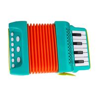 YARNOW Fisarmonica Per Bambini Portatile in Colore Verde, Strumento Musicale Per Principianti Per La Scuola Materna, Gioco Educativo Per Lo Sviluppo Delle Capacità Motorie e Stimolo Della Creatività