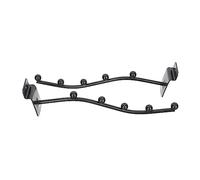 YARNOW Gancio per Flauto Sospeso in Ferro Resistente, Set da 2 Pezzi Scanalature Compatte, Supporto Pratico per Strumenti a Fiato, per Esposizione e Utilizzo in Casa o Studio Musicale