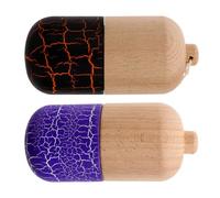 YARNOW Giocattoli Kendama in Legno 2 Pezzi per da 6+ Anni Gioco Coordinazione Occhio-Mano Pillola Legno Levigata e Consistenza Sicura Giocattoli Educativi per Sviluppo Colore Casuale