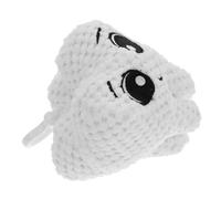 YARNOW Giocattoli per cuscini da denti pendenti con denti di peluche ripieni ciondoli portachiavi in peluche ciondolo della catena chiave bambole con i denti ripiene bianca
