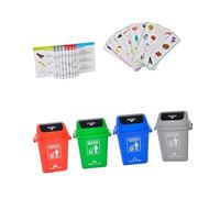 YARNOW Giocattoli per La Differenziazione Dei Rifiuti Educativo e per Sviluppo delle Abilità Osservative e Ambientali Materiale Resistente e Sicuro per Giochi Didattici e Attività