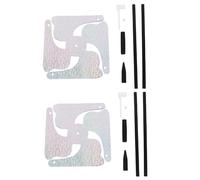 YARNOW Girandola Riflettente 2 Pezzi Mulino a Vento Decorativo e Repellente per Uccelli Senza Danno, Accessorio Esterno Colorato per Prati, Spazi Verdi e Matrimoni, Segnavento Funzionale