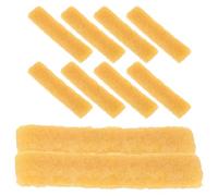 YARNOW Gomma naturale per pulizia scarpe 10 pezzi dimensione 8 x 2 x 1 cm giallo adatta per pulizia borse e tessuti sportivi