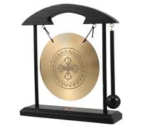 YARNOW Gong per Decorazione Feng Shui con Supporto e Mazzuolo in Ottone Suono Rilassante Complemento D'arredo Zen per Soggiorno e Ufficio
