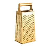 YARNOW Grattugia Multifunzionale in Acciaio Inox Oro 11.3X8.5X23.9 CM Utensile Compatto per Frutta e Formaggio Uso Domestico e Cucina