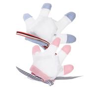 YARNOW Guanti Anti-morso Per Ragazzo Ragazza Smettere Di Succhiarsi Pollice, Protezione Delicata Per Dita, Tessuto Traspirante Corda Regolabile, Set 2 Paia Per Ragazzo Ragazza Casa e Gioco