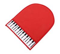 YARNOW guanti per lucidare il pianoforte panni per la pulizia di strumenti kit per pulire e lucidare il pianoforte pulizia del panno del violino pile a doppia faccia rosso