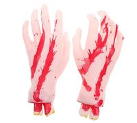 YARNOW Halloween Simulazione Mano Spettrale Resistente Coppia Mani Prank per Decorazioni Feste e Scenografie Spaventose Colore