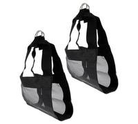 YARNOW Imbracatura per Sollevamento Bestiame in Nailon Nero 2 Pezzi, Sicura e Comoda per Piccoli Animali come Capre, per Pesare e Gestire gli Animali in Modo Pratico