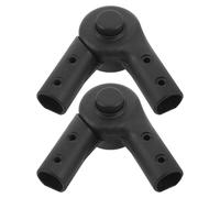 YARNOW Kit 2 Pezzi Giunto Pieghevole per Maniglia Passeggino 22 MM in Plastica Resistente Accessori per Carrelli Pieghevoli Congiunzione Angolare Ricambio Ergonomico per Manubrio